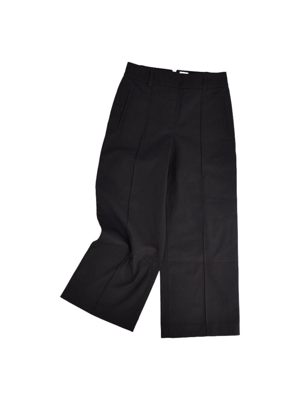 Hermes Pants Long Wide Cotton Black 34